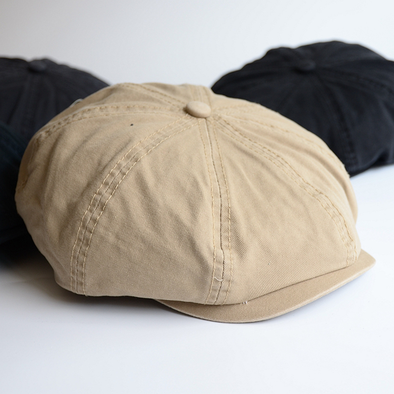 Men Big Head Newsboy Cap Peaky - огляд і ціна Dad Hat Cotton