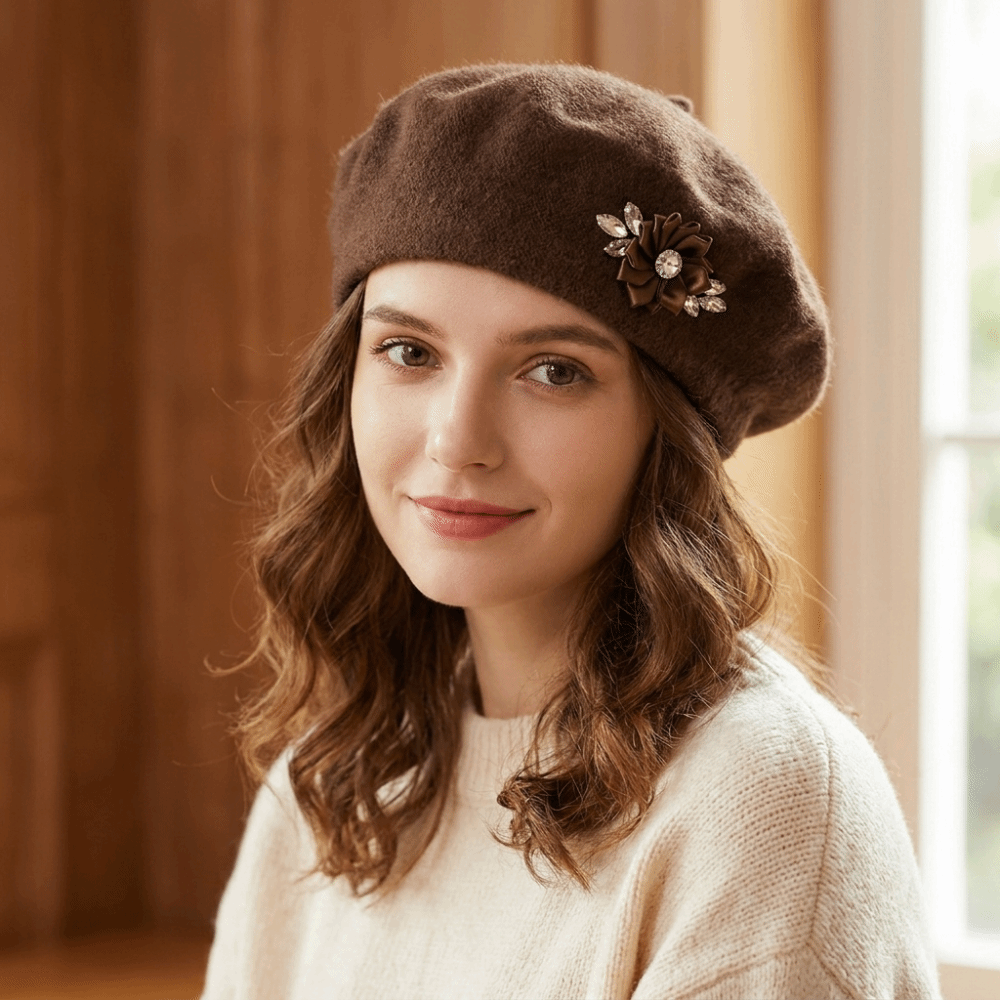 Sweet Solid Color Wool Beret C - огляд і ціна Beret French Wool
