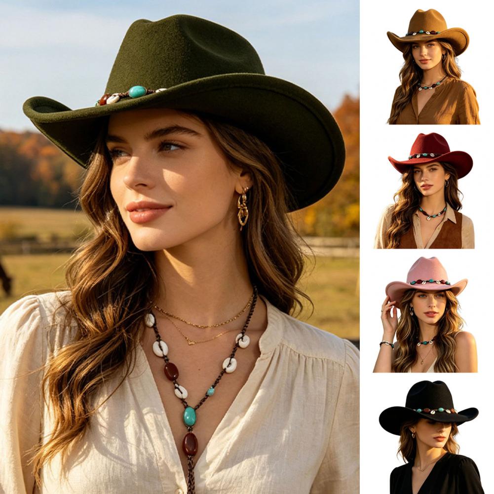 Western Cowboy Style Hat Wool  - огляд і ціна Fedora Hat Wool
