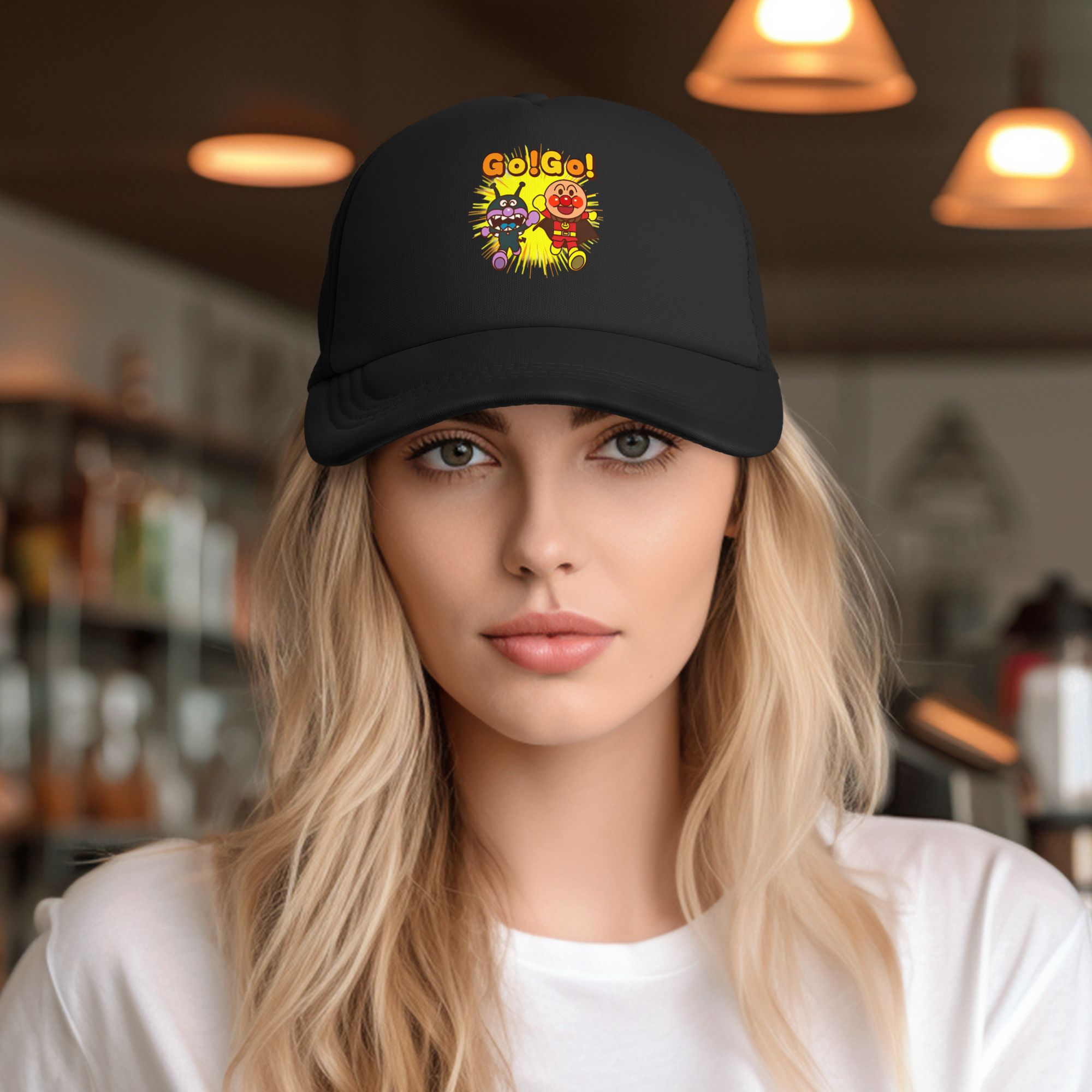 A-Anpanmans GO GO  Mesh Baseba - огляд і ціна Golf Cap Dad